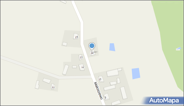 Małoszewo, Małoszewo, 14, mapa Małoszewo