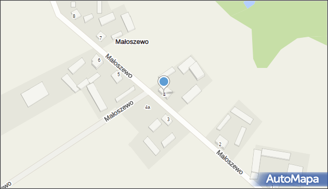 Małoszewo, Małoszewo, 4, mapa Małoszewo