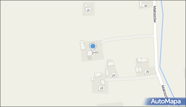 Małoszów, Małoszów, 17, mapa Małoszów