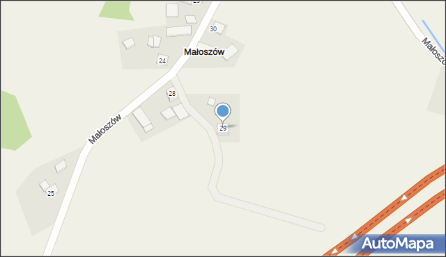 Małoszów, Małoszów, 29, mapa Małoszów