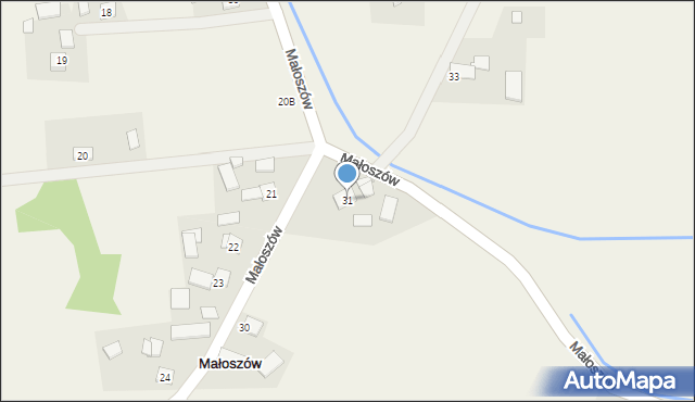 Małoszów, Małoszów, 31, mapa Małoszów