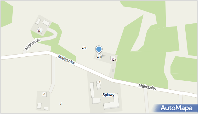 Małoszów, Małoszów, 42b, mapa Małoszów