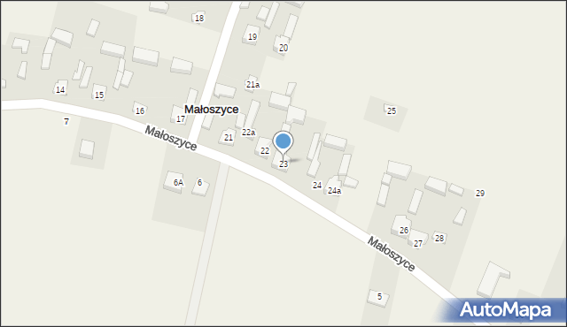 Małoszyce, Małoszyce, 23, mapa Małoszyce