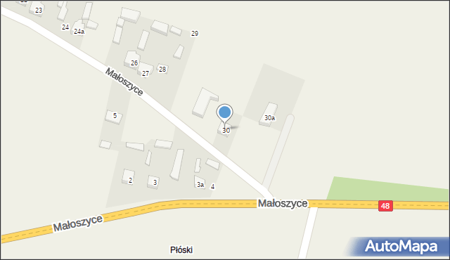 Małoszyce, Małoszyce, 30, mapa Małoszyce