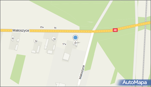 Małoszyce, Małoszyce, 57, mapa Małoszyce