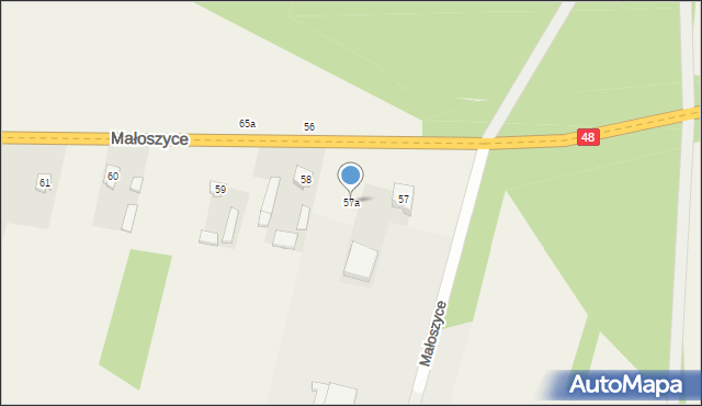 Małoszyce, Małoszyce, 57a, mapa Małoszyce
