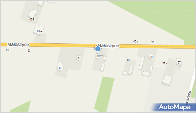 Małoszyce, Małoszyce, 60, mapa Małoszyce