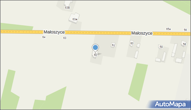 Małoszyce, Małoszyce, 62, mapa Małoszyce