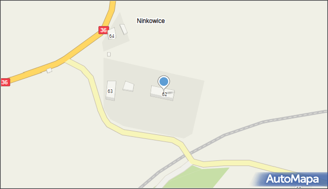 Małowice, Małowice, 62, mapa Małowice