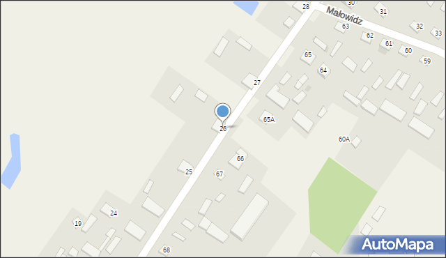 Małowidz, Małowidz, 26, mapa Małowidz