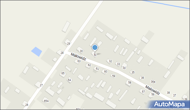 Małowidz, Małowidz, 31, mapa Małowidz