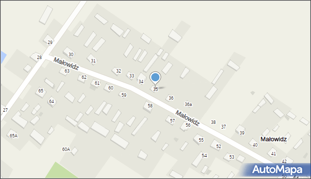 Małowidz, Małowidz, 35, mapa Małowidz