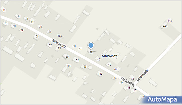 Małowidz, Małowidz, 39, mapa Małowidz