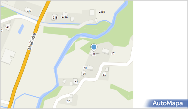 Małówka, Małówka, 48, mapa Małówka