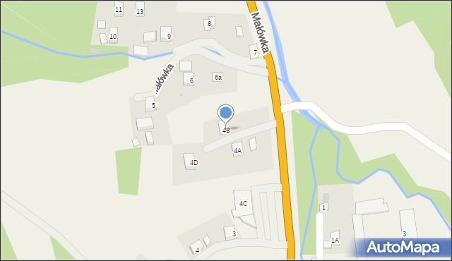 Małówka, Małówka, 4B, mapa Małówka