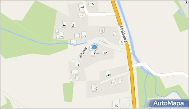 Małówka, Małówka, 6, mapa Małówka