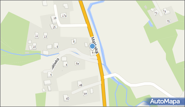 Małówka, Małówka, 7, mapa Małówka