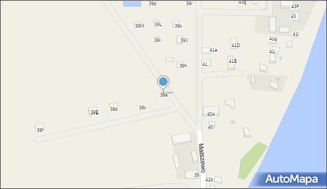 Małszewo, Małszewo, 39a, mapa Małszewo