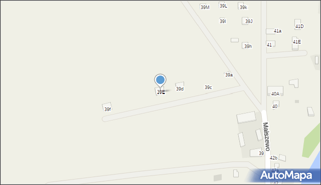 Małszewo, Małszewo, 39E, mapa Małszewo
