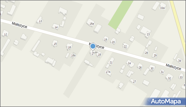 Małszyce, Małszyce, 17, mapa Małszyce