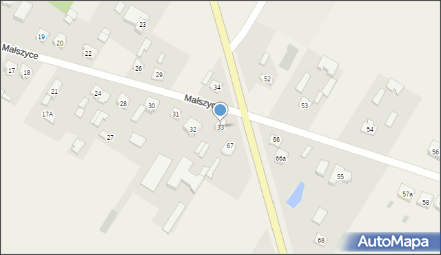 Małszyce, Małszyce, 33, mapa Małszyce