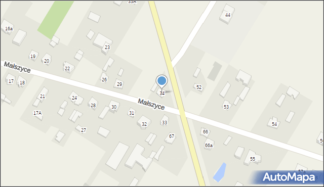 Małszyce, Małszyce, 34, mapa Małszyce