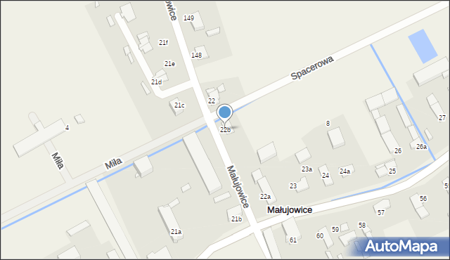 Małujowice, Małujowice, 22b, mapa Małujowice