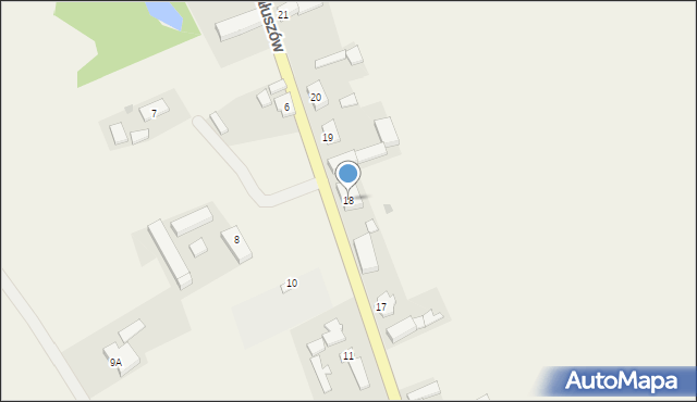 Małuszów, Małuszów, 18, mapa Małuszów