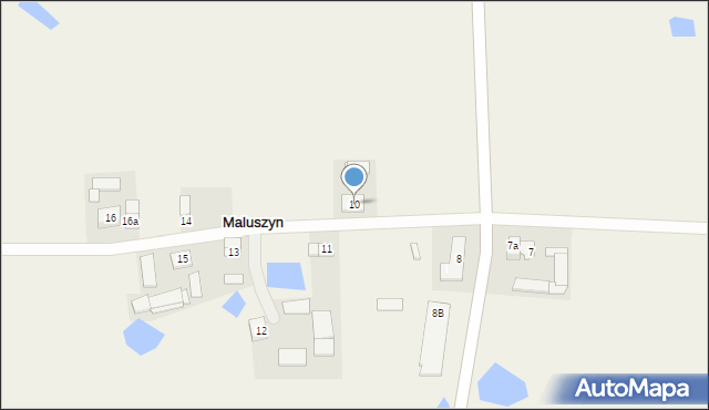 Maluszyn, Maluszyn, 10, mapa Maluszyn