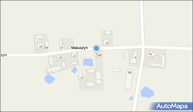 Maluszyn, Maluszyn, 11A, mapa Maluszyn