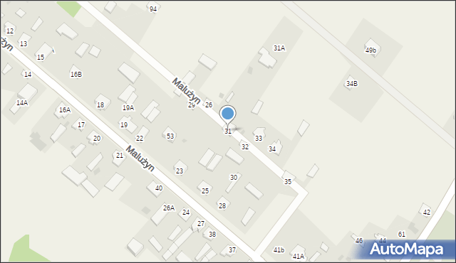 Malużyn, Malużyn, 31, mapa Malużyn