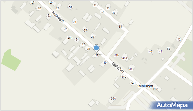 Malużyn, Malużyn, 37, mapa Malużyn