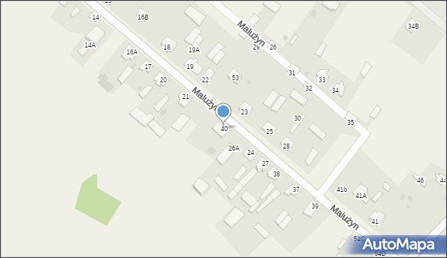 Malużyn, Malużyn, 40, mapa Malużyn