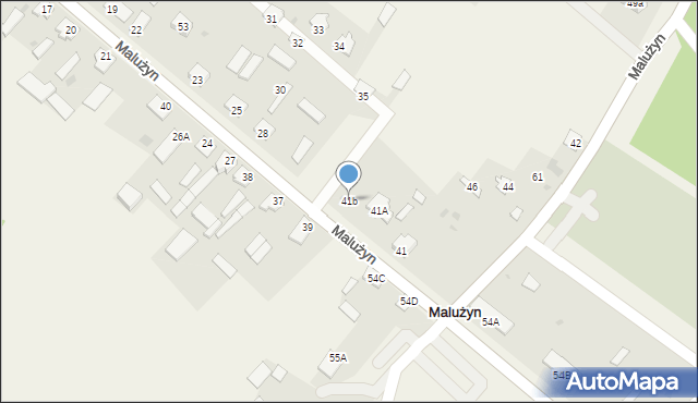 Malużyn, Malużyn, 41b, mapa Malużyn
