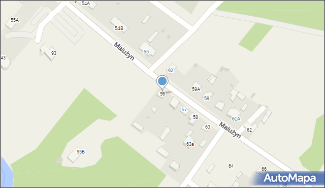 Malużyn, Malużyn, 56, mapa Malużyn