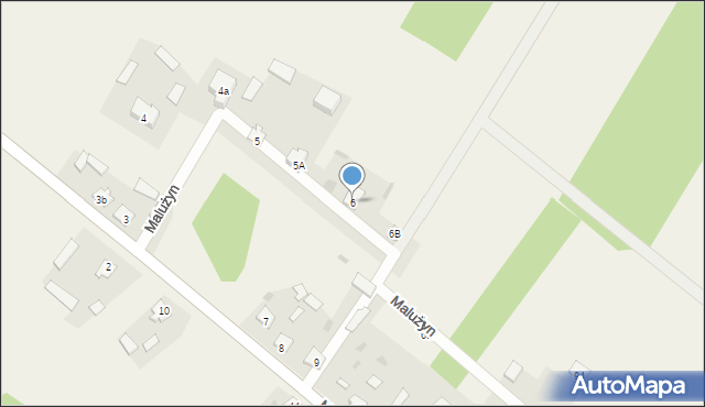 Malużyn, Malużyn, 6, mapa Malużyn