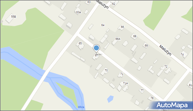 Malużyn, Malużyn, 67, mapa Malużyn