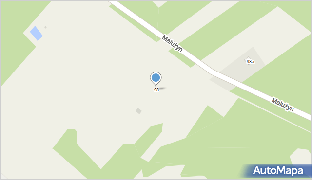 Malużyn, Malużyn, 98, mapa Malużyn