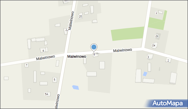 Malwinowo, Malwinowo, 4, mapa Malwinowo