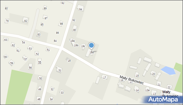 Mały Bukowiec, Mały Bukowiec, 19d, mapa Mały Bukowiec