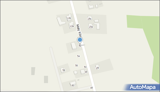Mały Klincz, Mały Klincz, 52, mapa Mały Klincz