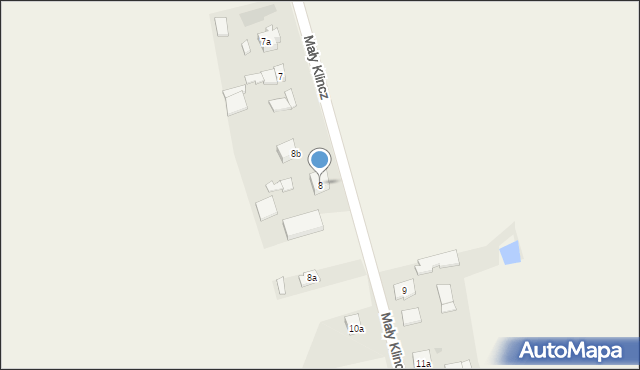 Mały Klincz, Mały Klincz, 8, mapa Mały Klincz