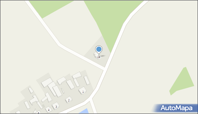 Mały Łęck, Mały Łęck, 1a, mapa Mały Łęck