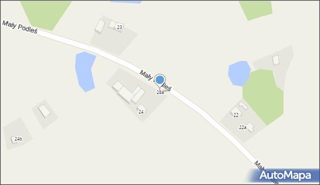 Mały Podleś, Mały Podleś, 24a, mapa Mały Podleś