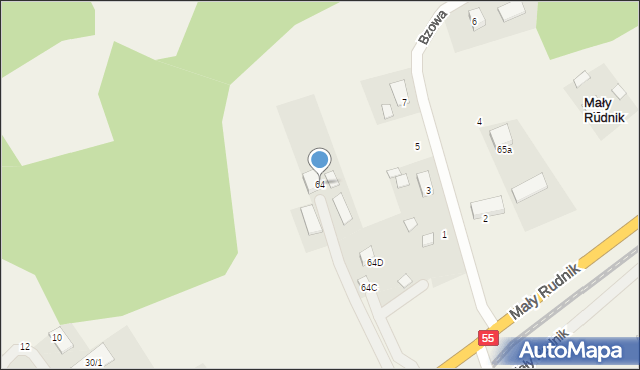 Mały Rudnik, Mały Rudnik, 64, mapa Mały Rudnik