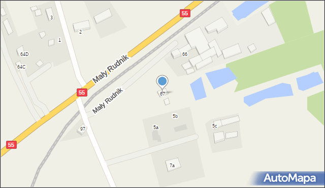 Mały Rudnik, Mały Rudnik, 67, mapa Mały Rudnik