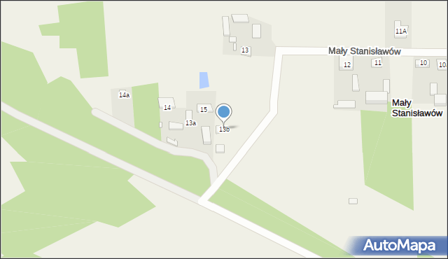 Mały Stanisławów, Mały Stanisławów, 13b, mapa Mały Stanisławów