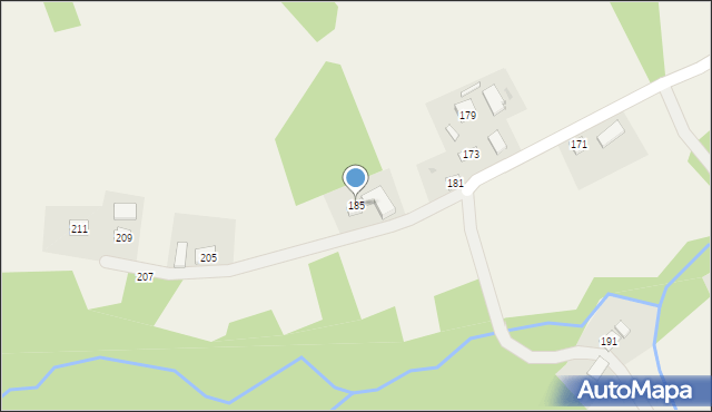 Manasterz, Manasterz, 185, mapa Manasterz