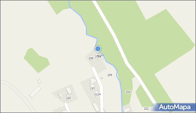 Manasterz, Manasterz, 208a, mapa Manasterz