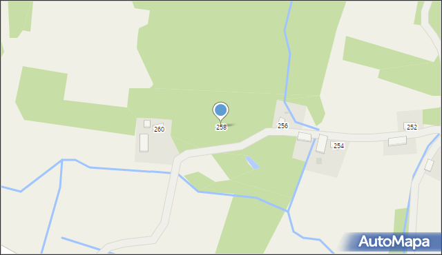 Manasterz, Manasterz, 258, mapa Manasterz